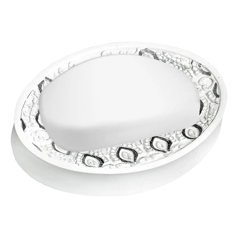 Popular Bath Jabón Plato Mónaco, Blanco