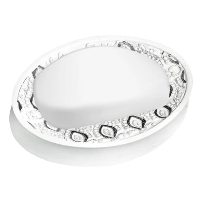 Popular Bath Jabón Plato Mónaco, Blanco