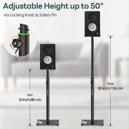 Soportes Para Monitor Ajustables 31 A 50 Pulgadas Acero Plat Plateado