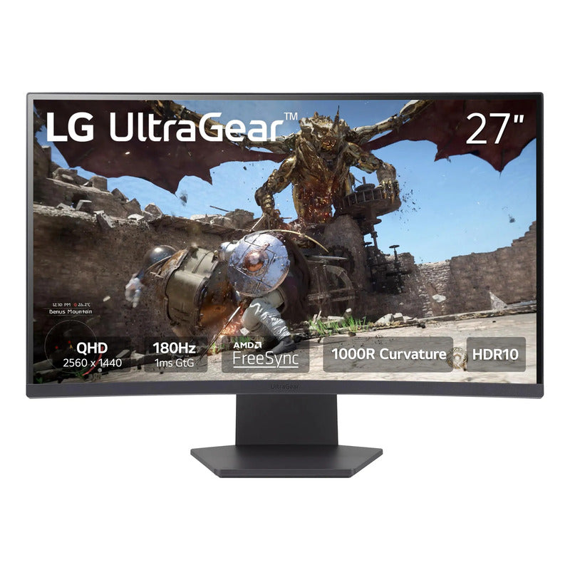 Monitor Curvo 27 Pulgadas Qhd 180hz 1ms Freesync Hdr10 95.0 Voltaje