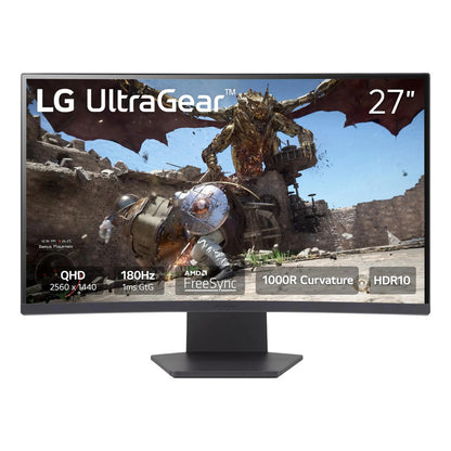 Monitor Curvo 27 Pulgadas Qhd 180hz 1ms Freesync Hdr10 95.0 Voltaje