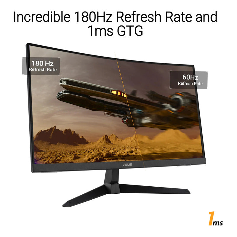 Monitor Curvo 27 Pulgadas Full Hd 180hz 1ms Cuidado Ojos 100.0 Voltaje