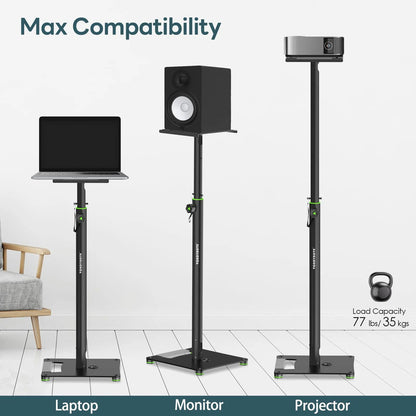 Soportes Para Monitor Ajustables 31 A 50 Pulgadas Acero Plat Plateado