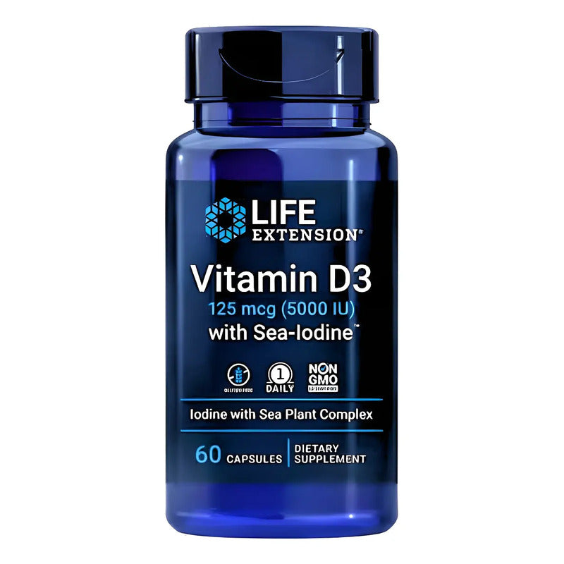 D3 Life Extension 125 Mg X 60 - Unidad A $1425 Neutro