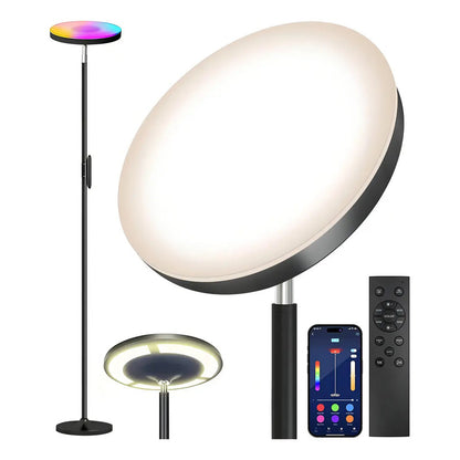 Lámpara De Pie Keepsmile Rgb Con Iluminación Doble Y Control Por App Verde Oscuro