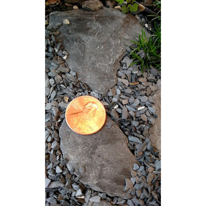 Piedras De Laja Para Jardín En Miniatura, Hadas De Jardín. Gris Oscuro