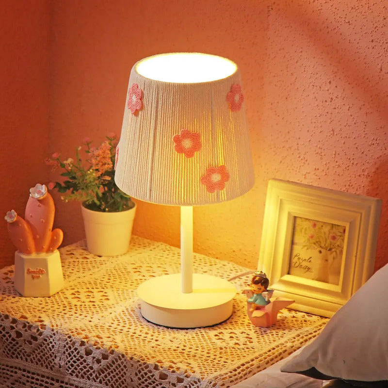 Glooglitter Lámpara De Mesa De Flores Bohemias, Lámparas .
