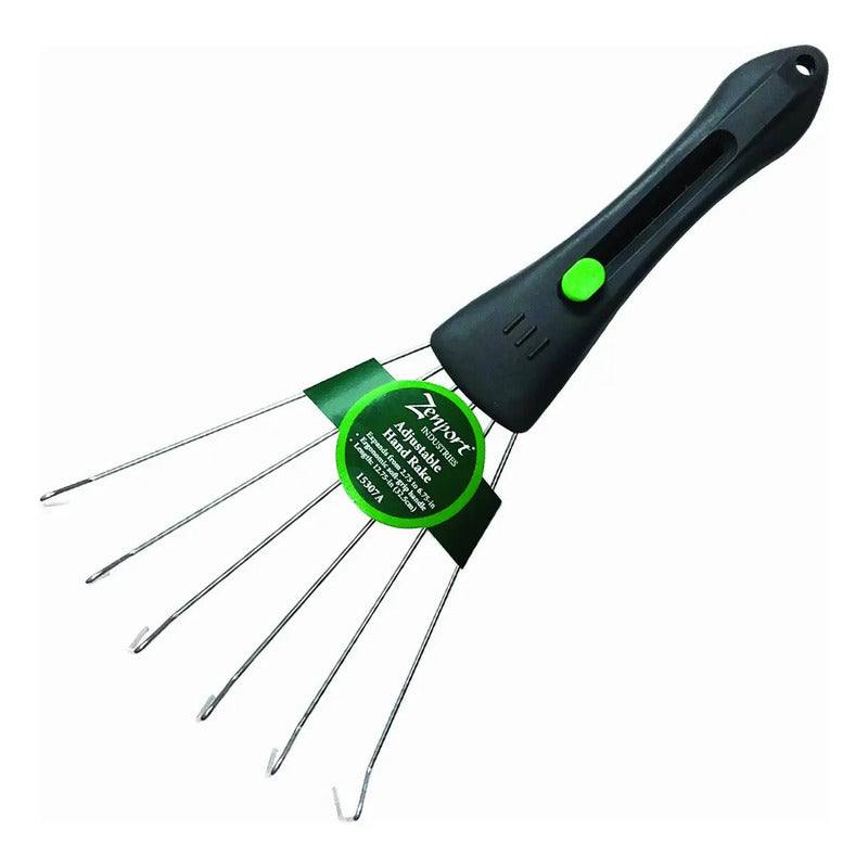 Zenport Rastrillo De Mano Ajustable A, Verde