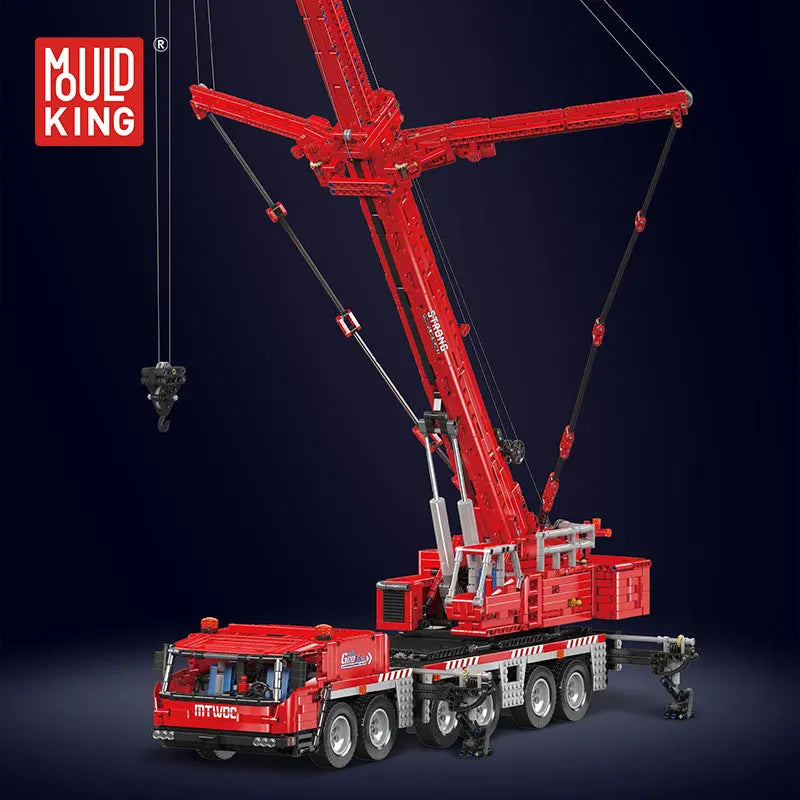 Mould King 17065 - Grúa Camión Todoterreno GMK Motorizada RC (4566 Piezas)