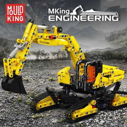 Mould King 17076 - Excavadora Motorizada Rastreada (840 Piezas)