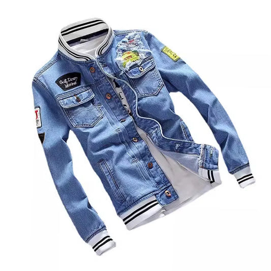 Chaqueta De Jean Vaquera Para Hombre