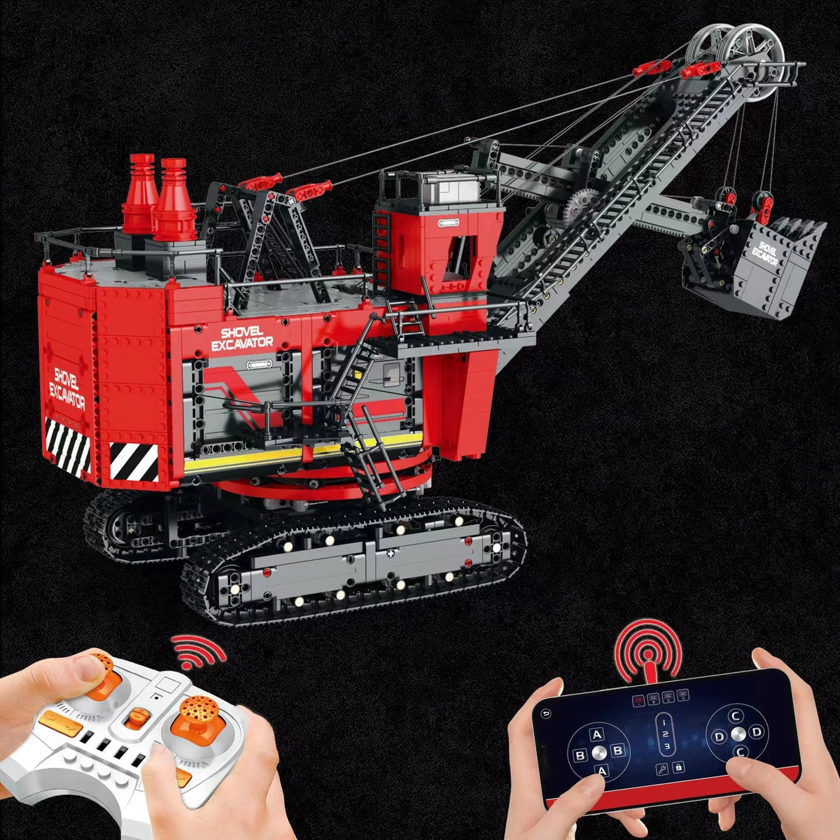 Reobrix 22014 - Excavadora Motorizada RC de Alta Tecnología (2968 Piezas) - detalle 3