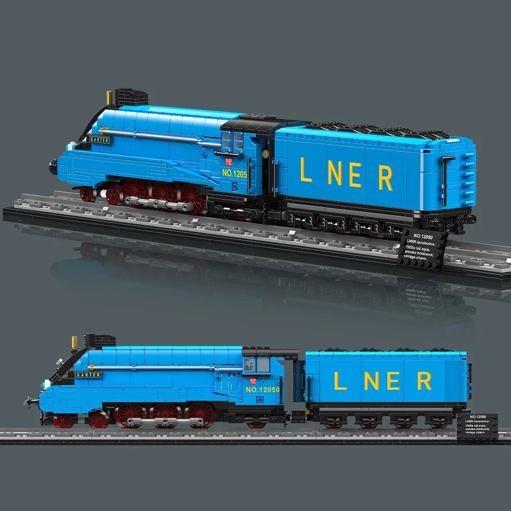 Mould King 12050 - Mould King 12050 - Locomotora A4 Mallard Azul U468 (1399 Pie - detalle 2