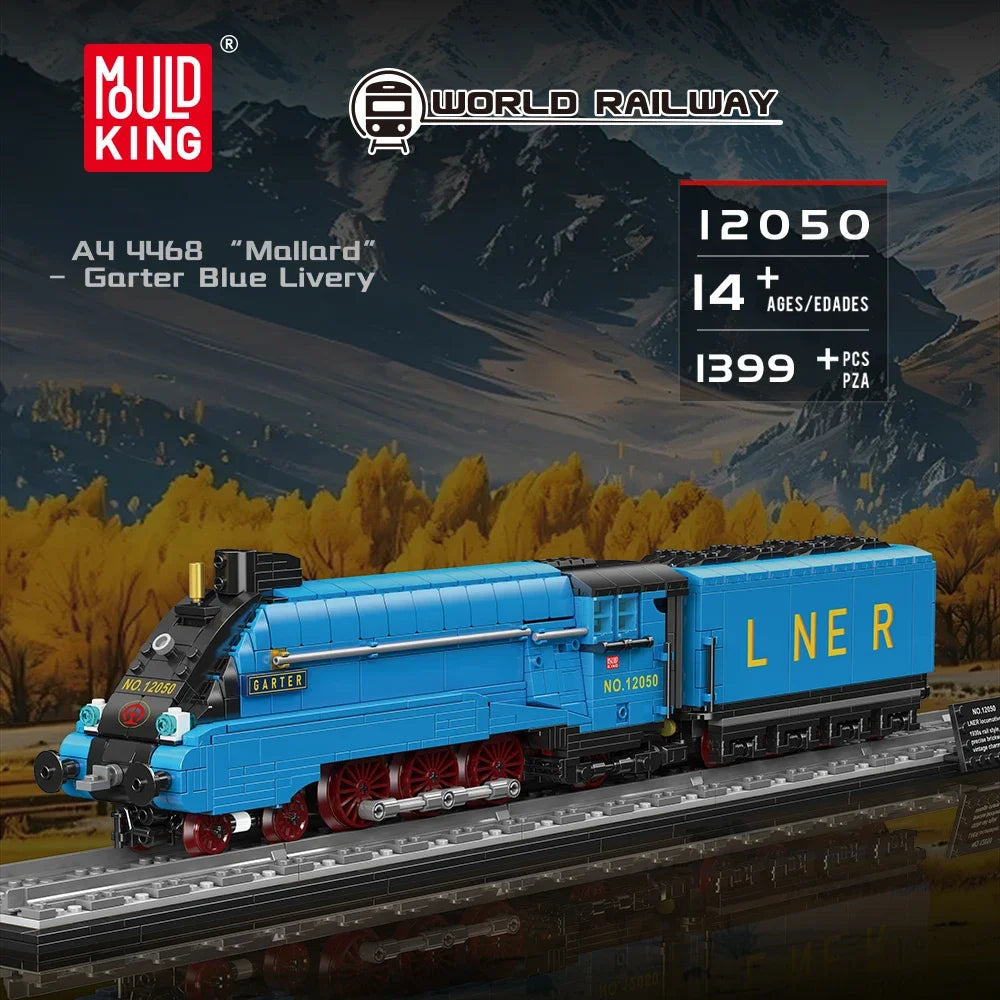 Mould King 12050 - Mould King 12050 - Locomotora A4 Mallard Azul U468 (1399 Pie - detalle 1