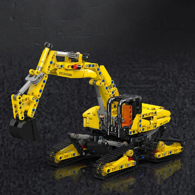Mould King 17076 - Excavadora Motorizada Rastreada (840 Piezas)
