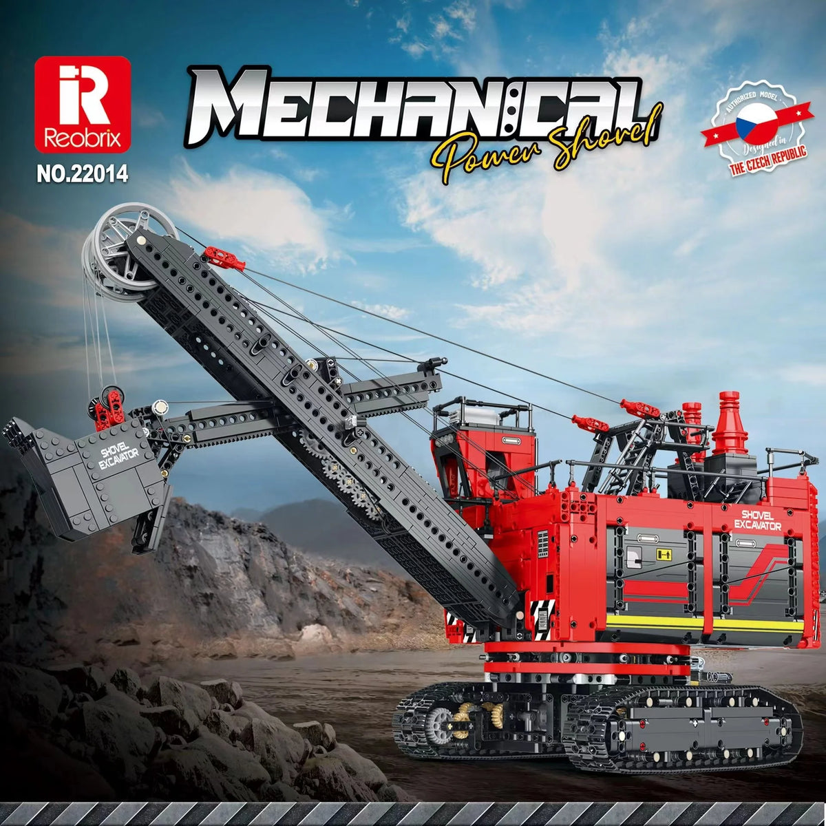 Reobrix 22014 - Excavadora Motorizada RC de Alta Tecnología (2968 Piezas) - detalle 1