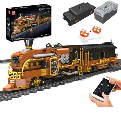 Mould King 12046 - Mould King 12046 - Tren Eléctrico Steampunk de Ciudad (1954 