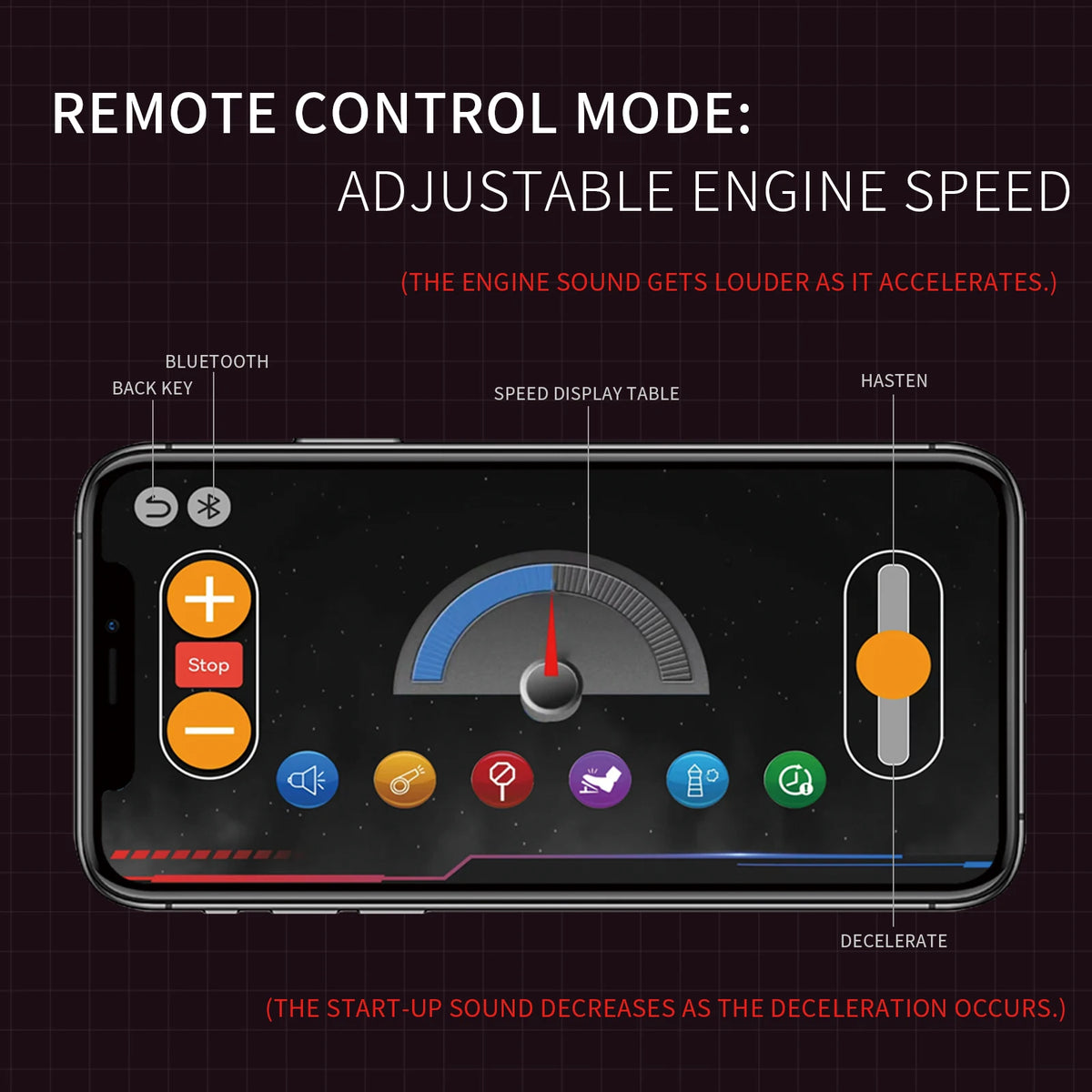 Kaiyu 96207 - Motor A Escala Supercoche F40LM V8 MOC con Control por App y - detalle 4