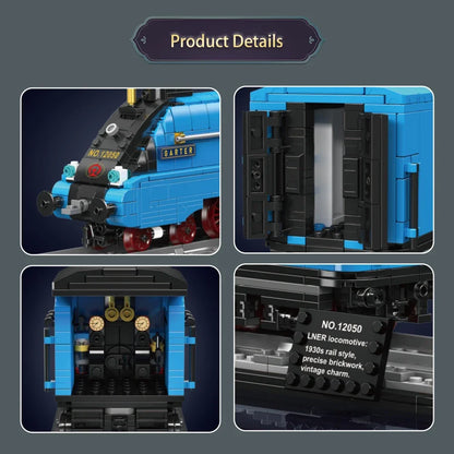 Mould King 12050 - Mould King 12050 - Locomotora A4 Mallard Azul U468 (1399 Pie - detalle 3