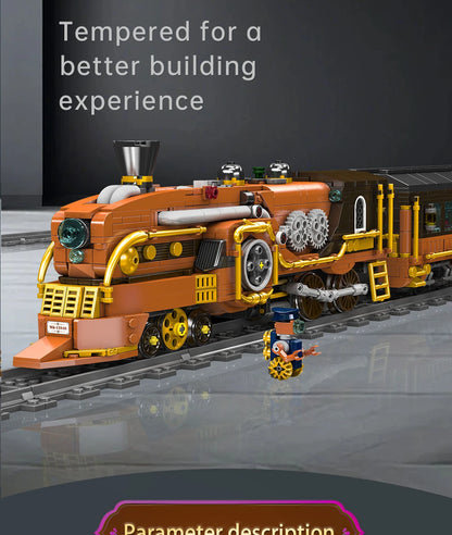 Mould King 12046 - Mould King 12046 - Tren Eléctrico Steampunk de Ciudad (1954  - detalle 12