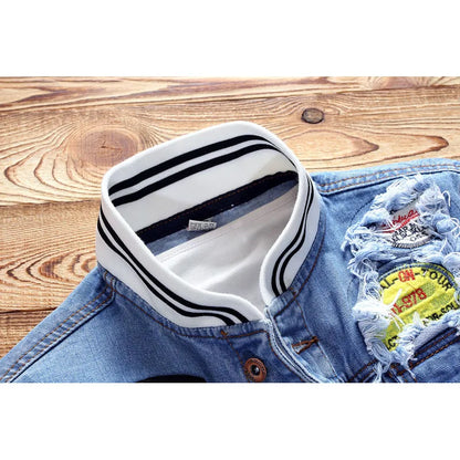 Chaqueta De Jean Vaquera Para Hombre