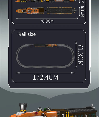 Mould King 12046 - Mould King 12046 - Tren Eléctrico Steampunk de Ciudad (1954  - detalle 7