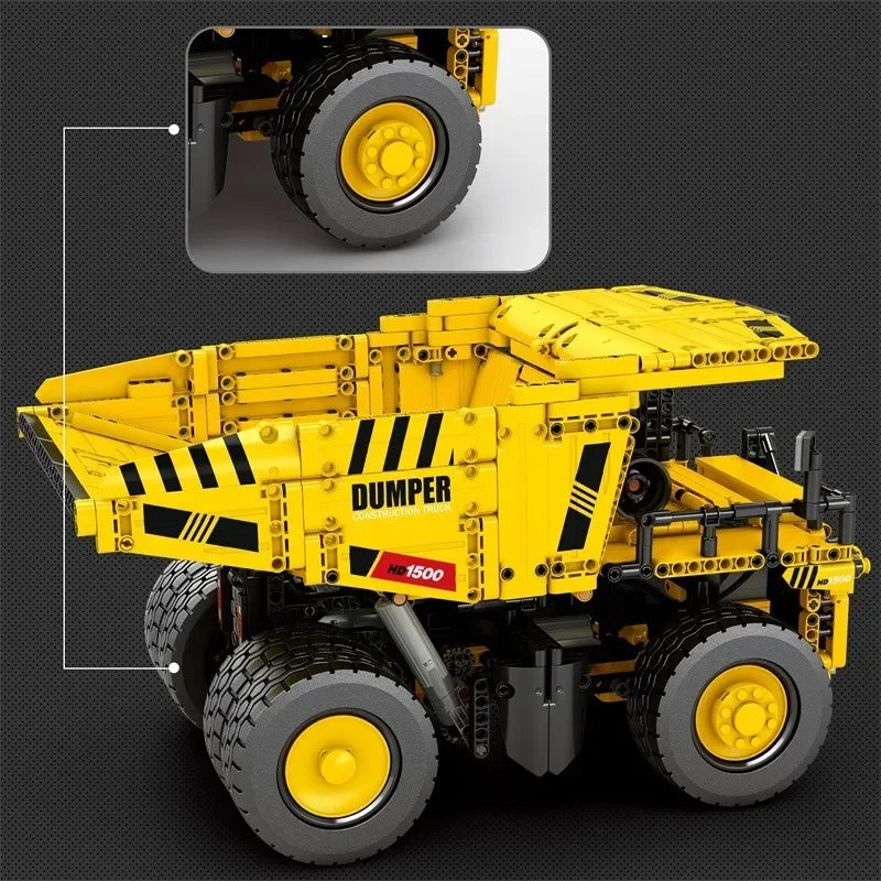 Reobrix 22025 - Camión de Ingeniería Urbana RC (1622 Piezas) - detalle 3