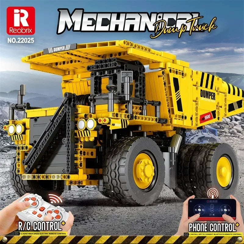 Reobrix 22025 - Camión de Ingeniería Urbana RC (1622 Piezas) - detalle 1