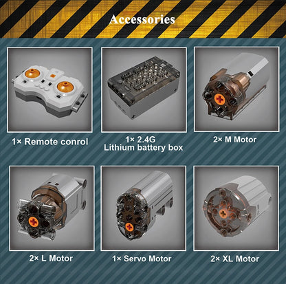 Detalle Mould King 17027 / 17028 - Vehículo de Bomberos Electrónico RC (4883 Piezas)