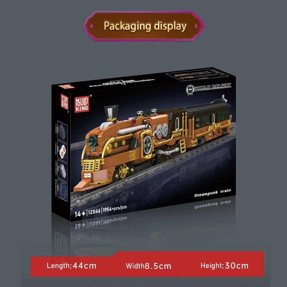 Mould King 12046 - Mould King 12046 - Tren Eléctrico Steampunk de Ciudad (1954  - detalle 5