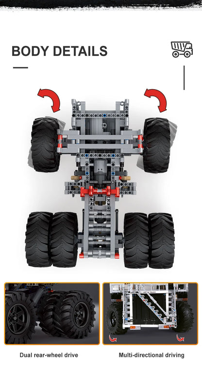 Mould King 13170 - Camión Volquete T284 con Control por Aplicación (2044 Piezas)