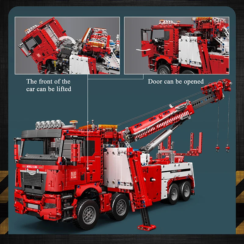 Detalle Mould King 17027 / 17028 - Vehículo de Bomberos Electrónico RC (4883 Piezas)