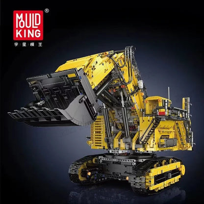Detalle Mould King 17070 - Gran Excavadora Amarilla Pesada (4767 Piezas)