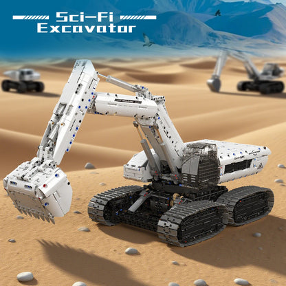 Mould King 17079 - Excavadora de Ingeniería Motorizada Escala 1:8 (3195 Piezas)