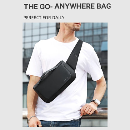 BANGE BG-77202 Bolso de pecho de moda para hombre Bolso de mensajero de almacenamiento portátil impermeable, BANGE BG-77202