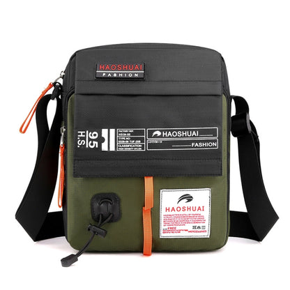HAOSHUAI 206 Bolso bandolera para hombre Bolso de hombro casual deportivo, 206 Dark Blue, 206 Black, 206 Grey, 206 Sky Blue, 206 Army Green, 206 Brick Red