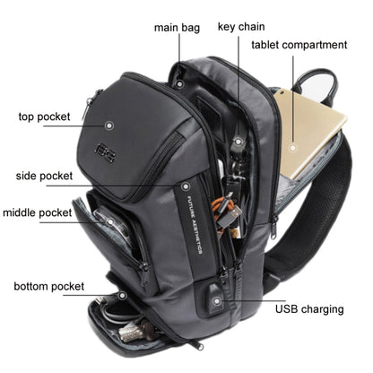 BANGE Moda Casual Men Messenger Chest Bag, BANGE Chest Bag