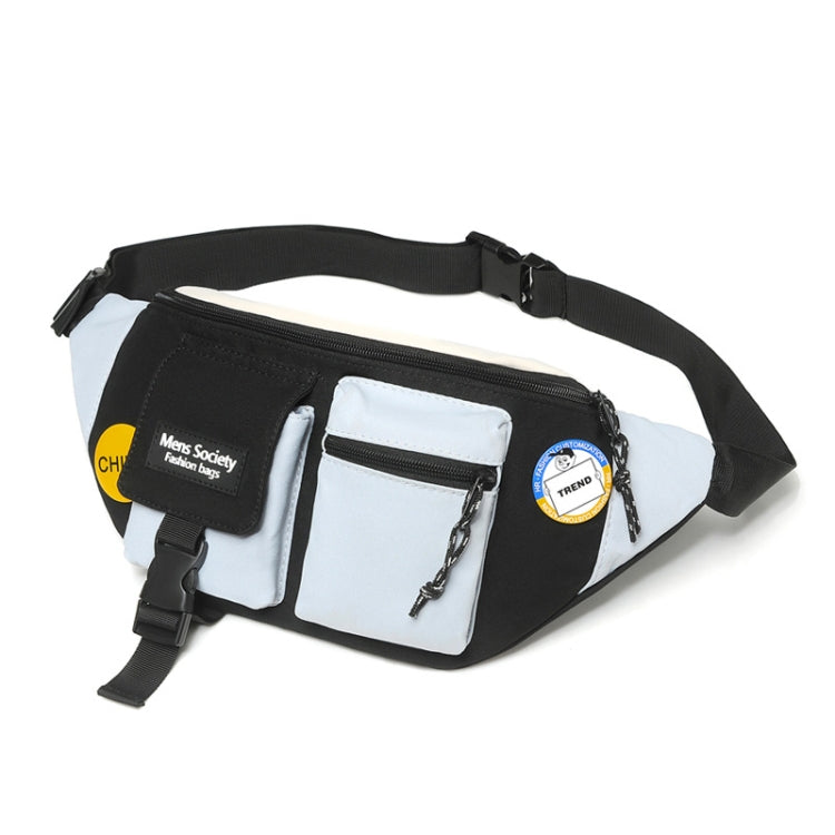 Bolso bandolera de lona con un solo hombro, bolso deportivo ligero para el pecho, Black, Black+Lanyard, Orange, Orange+Lanyard, Blue, Blue+Lanyard, Green, Green+Lanyard