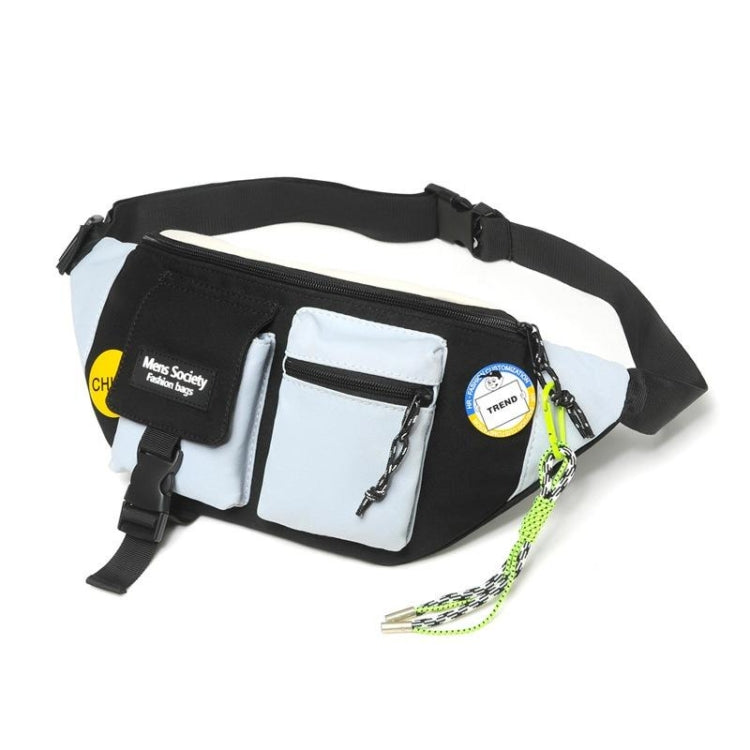 Bolso bandolera de lona con un solo hombro, bolso deportivo ligero para el pecho, Black, Black+Lanyard, Orange, Orange+Lanyard, Blue, Blue+Lanyard, Green, Green+Lanyard