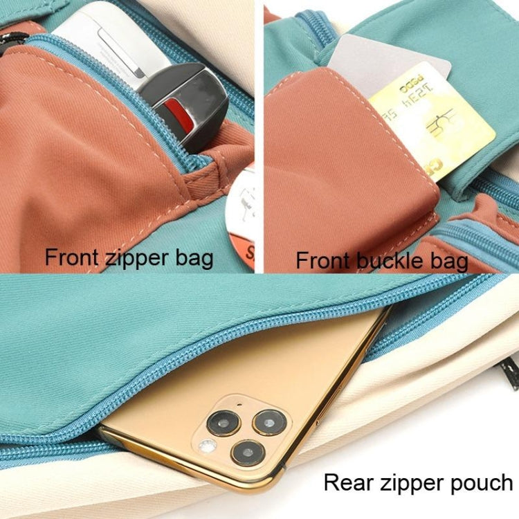 Bolso bandolera de lona con un solo hombro, bolso deportivo ligero para el pecho, Black, Black+Lanyard, Orange, Orange+Lanyard, Blue, Blue+Lanyard, Green, Green+Lanyard
