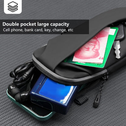 Bolso cruzado para deportes al aire libre, bolso cruzado para teléfono móvil multifunción para hombres y mujeres