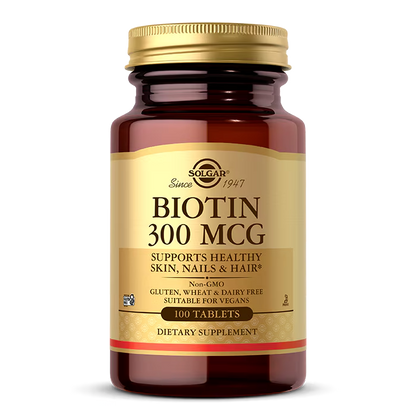 Solgar Biotin 300 mcg 100 tabletas