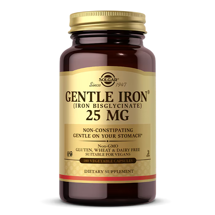 Solgar Gentle Iron 25 mg 180 Vegetable Capsulas