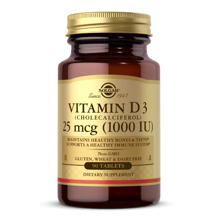 Solgar Vitamina D3 Cholecalciferol 25 mcg 250 Capsulas