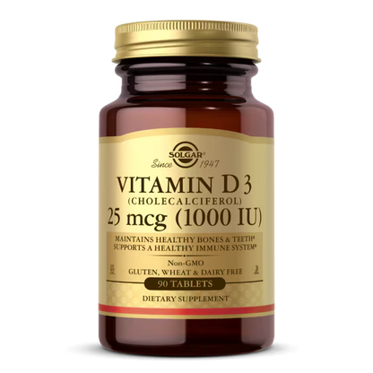 Solgar Vitamina D3 Cholecalciferol 25 mcg 250 Capsulas