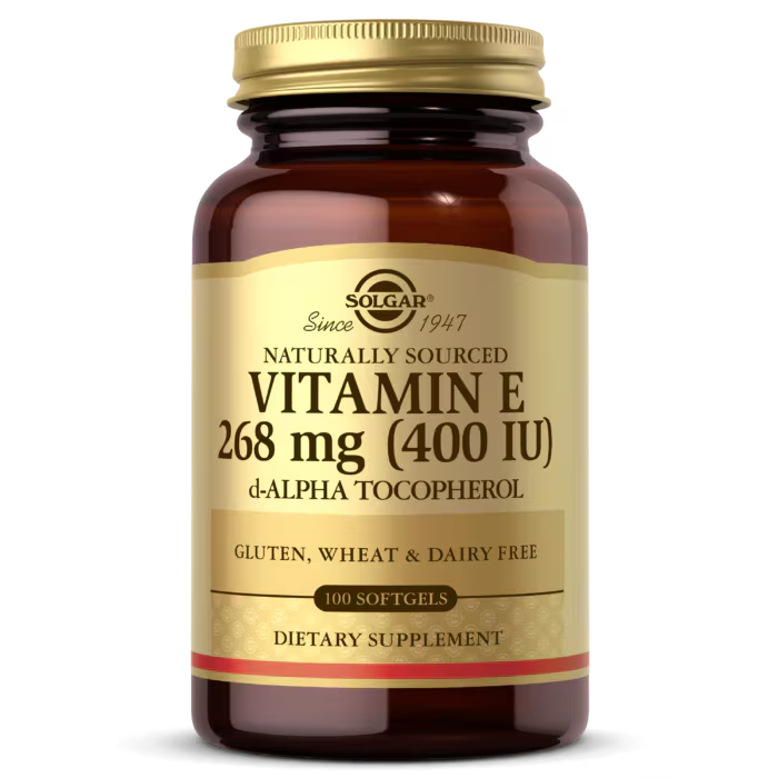 Solgar Vitamina E D-Alpha Tocopherol plus 268 mg  100 Capsulas