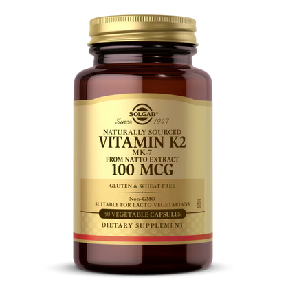 Solgar Vitamina K2 100 mcg 50 Vegetable Capsulas