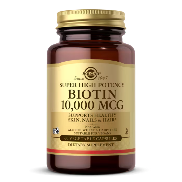 Suplemento Solgar Biotina 10,000 Mcg X 60